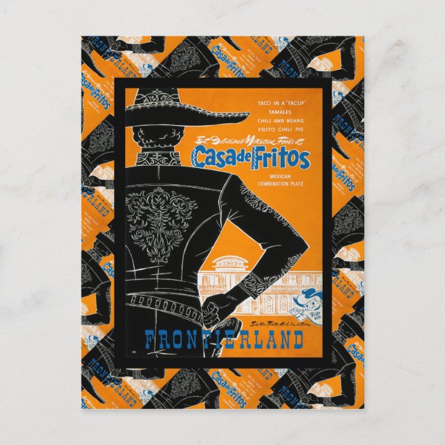 Vintage Werbung, Casa de Fritos Postkarte (Vorderseite)