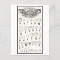Vintage Werbung Edison Lampen Leuchtbrille