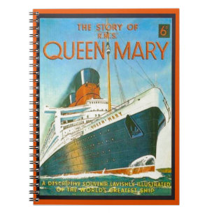 Vintage Werbung, Effektivwert-Königin Mary Notizblock