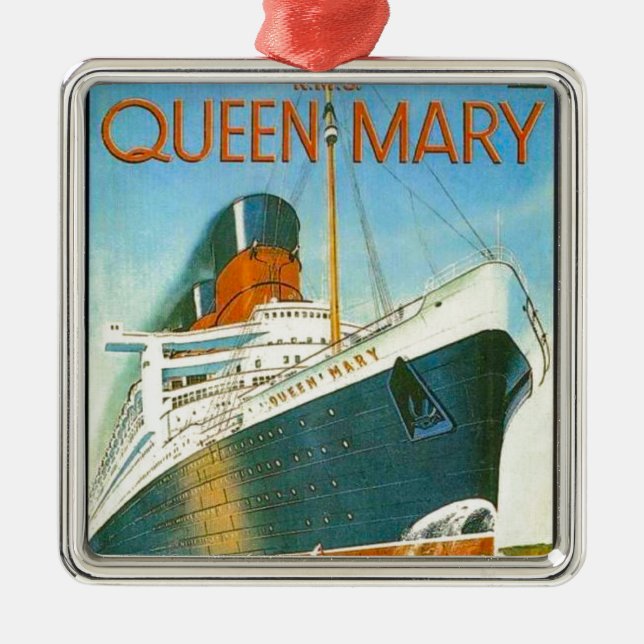 Vintage Werbung, Effektivwert-Königin Mary Silbernes Ornament (Vorne)