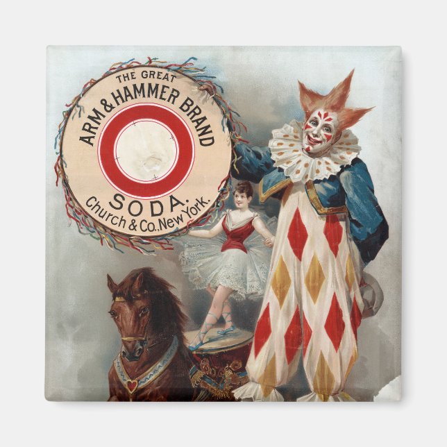 Vintage Werbung für arm & hammer Soda Magnet (Vorne)