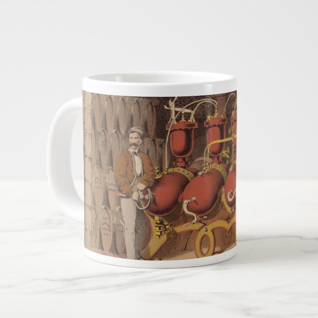 Vintage Werbung für Belfast Ginger Ale. Jumbo-Tasse (Vorderseite Links)