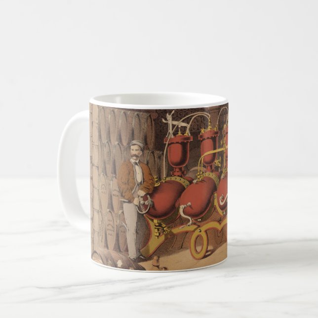 Vintage Werbung für Belfast Ginger Ale. Kaffeetasse (Vorderseite Links)