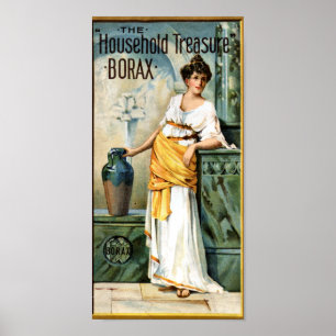 Vintage Werbung für Borax Soap Haushalt Poster