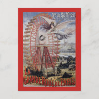 Vintage Werbung für Pariser Riesenrad