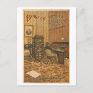 Vintage Werbung für Revolvierungskoffer Postkarte