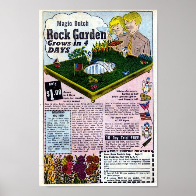 Vintage Werbung Poster (Vorne)