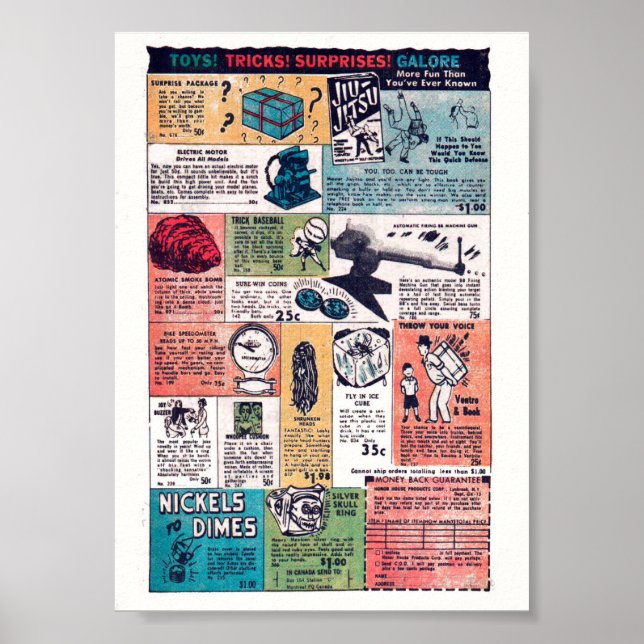 Vintage Werbung Poster (Vorne)