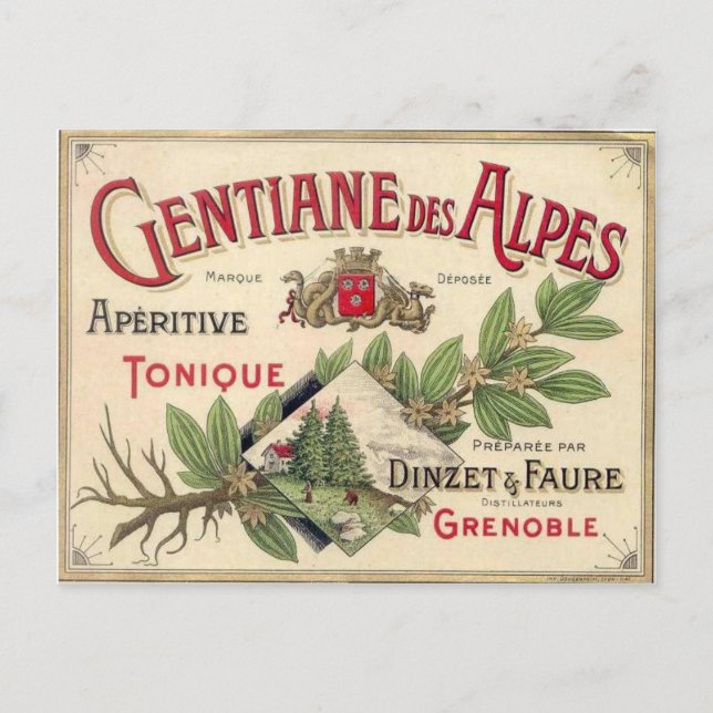 Vintage Werbung Postkarte (Vorderseite)