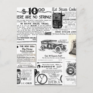 Vintage Werbung Postkarte