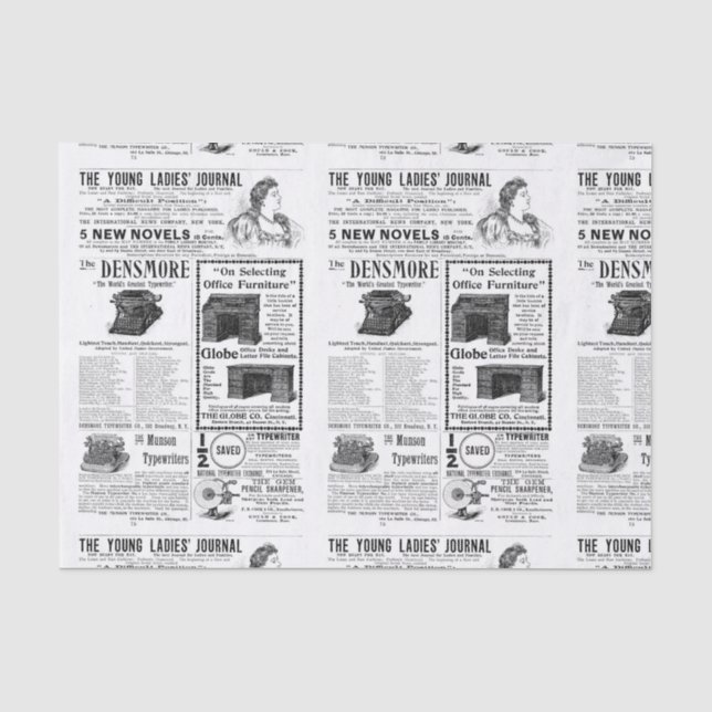 Vintage Werbung Seidenpapier (Vorderseite)