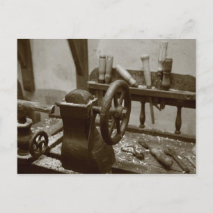 Vintage Werkzeuge Postkarte