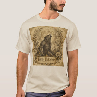 Vintage-Werwolf-Halloween T-Shirt