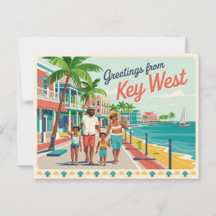 Vintage West-Postkarte   Grüße aus Postkarte