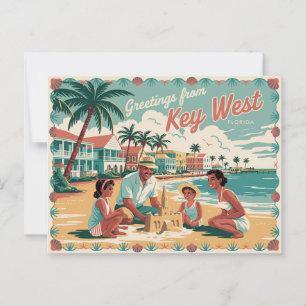 Vintage West-Postkarte   Grüße aus Postkarte