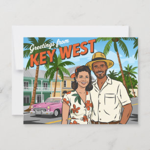 Vintage West-Postkarte   Grüße aus Postkarte