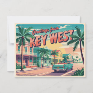 Vintage West-Postkarte Grüße aus Postkarte