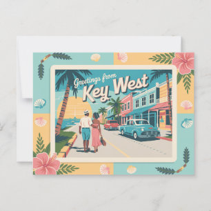 Vintage West-Postkarte   Grüße aus Postkarte