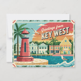 Vintage West-Postkarte   Grüße aus Postkarte