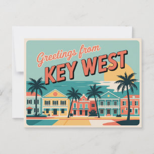 Vintage West-Postkarte Grüße aus Postkarte