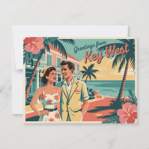 Vintage West-Postkarte   Grüße aus Postkarte