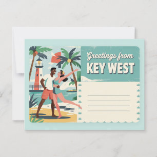 Vintage West-Postkarte Grüße aus Postkarte
