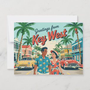 Vintage West-Postkarte Grüße aus Postkarte
