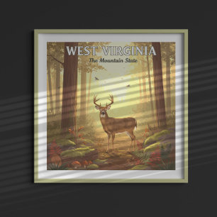 Vintage West Virginia Poster