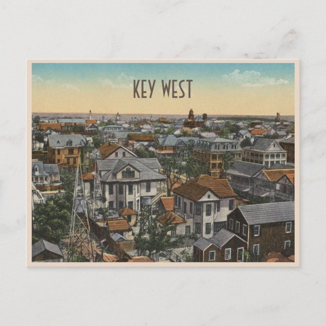 Vintage Westantensicht Postkarte (Vorderseite)