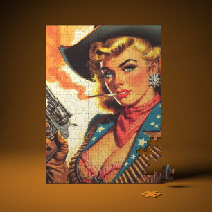 Vintage Western Cowgirl Pin-up