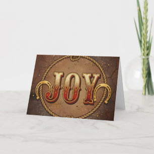 Vintage Western Joy Weihnachten