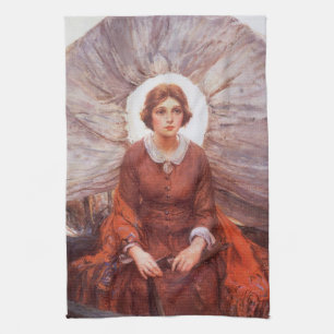 Vintage Western, Madonna der Prärie von Koerner Geschirrtuch