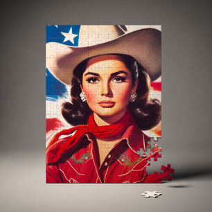 Vintage Western Pin-up Girl