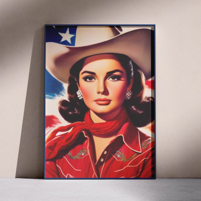 Vintage Western Pin-up Poster (Von Creator hochgeladen)