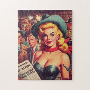 Vintage Western-Pulp-Girl
