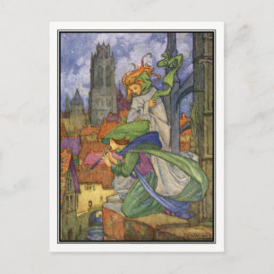 Vintage WetterSprites von Florence Harrison Postkarte