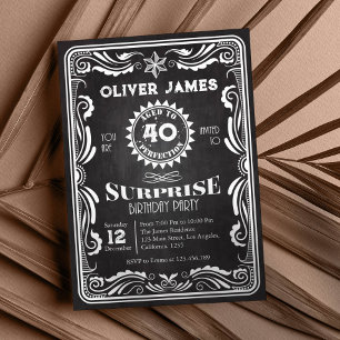 Vintage Whiskey Anniversaire Invitation N'importe 