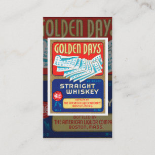 Vintage Whiskey-Visitenkarte Visitenkarte