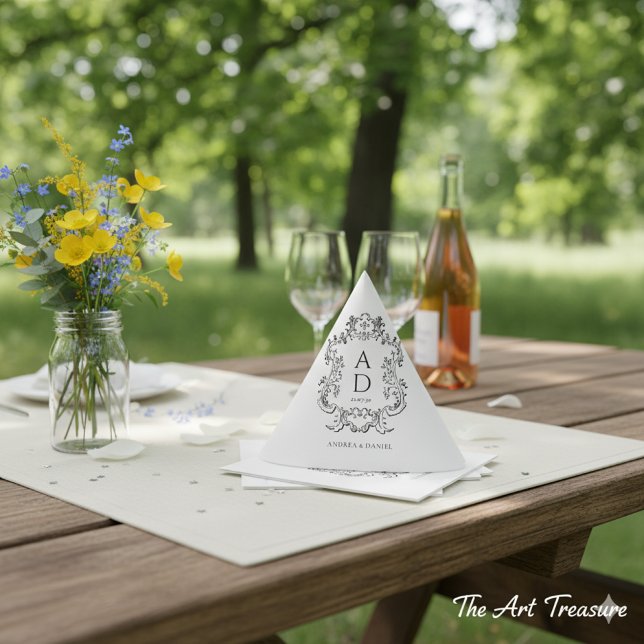 Vintage White Elegant Floral Serviette (Von Creator hochgeladen)