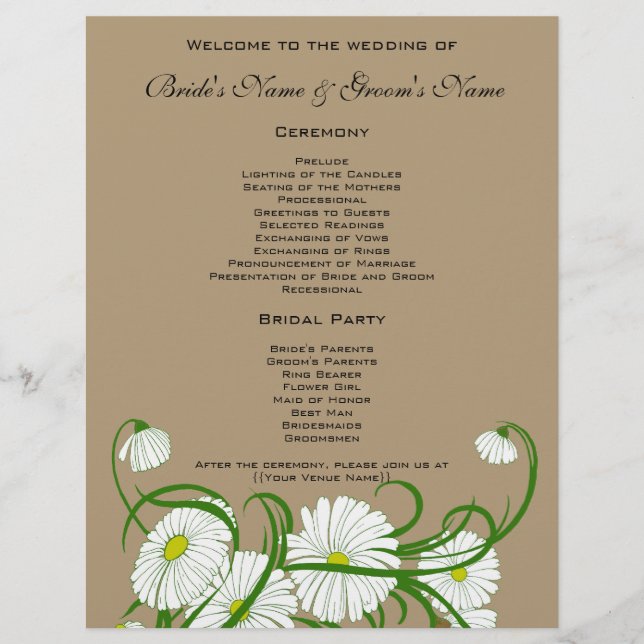 Vintage White Gerber Daisy Blume Hochzeitsstift Se (Vorderseite)