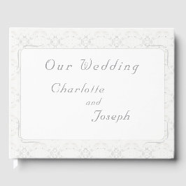 Vintage White Lace Wedding Gästebuch