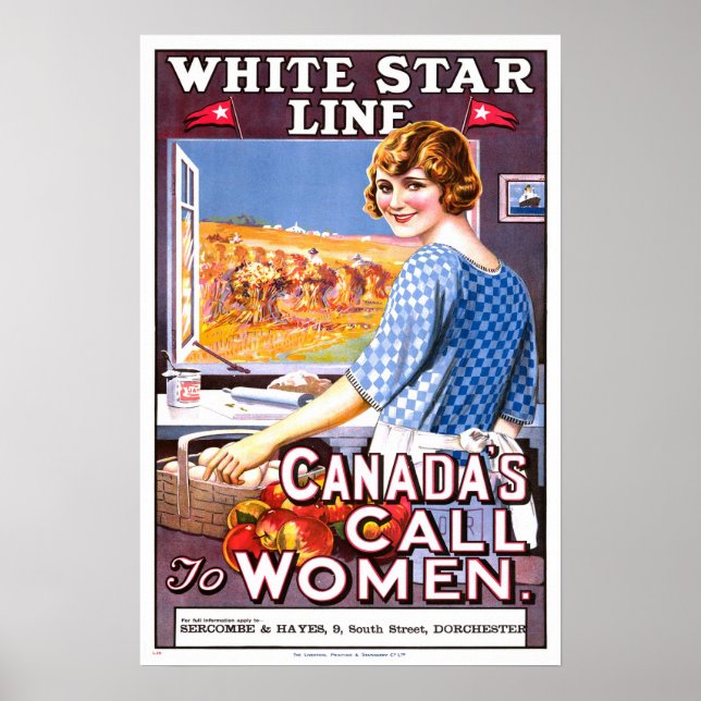 Vintage, White Star Line Poster (Vorne)
