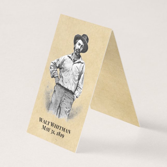 Vintage Whitman-Foto-Schmuckkarte (Rückseite)