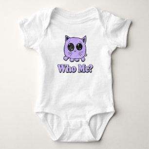 Vintage Who Me Kitty Baby Strampler