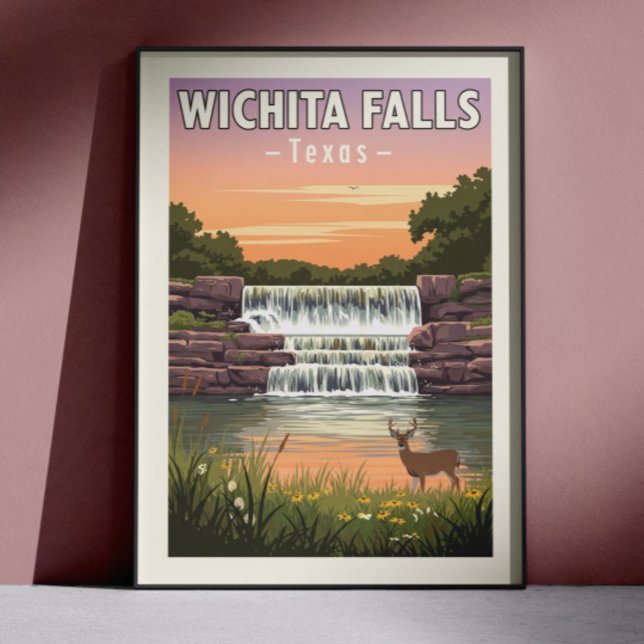 Vintage Wichita Falls Texas Poster (Von Creator hochgeladen)