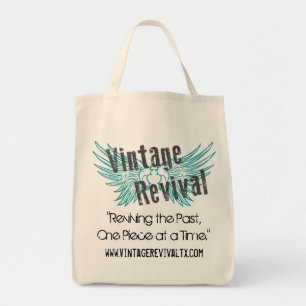 Vintage Wiederbelebungs-Logo-Tasche Tragetasche
