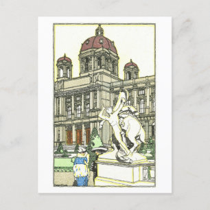 Vintage Wien Kunsthistorisches Museum Postkarte
