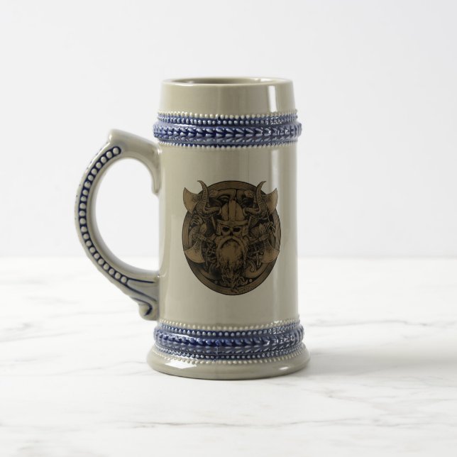 Vintage Wikinger Bierglas (Links)