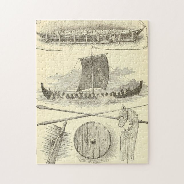 Vintage Wikingergrafik und -illustrationen (Vertikal)