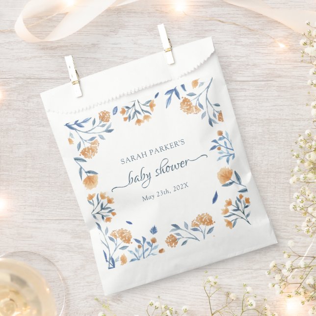 Vintage Wildblume Boho Kinderdusche Geschenktütchen (Ausgeschnitten)